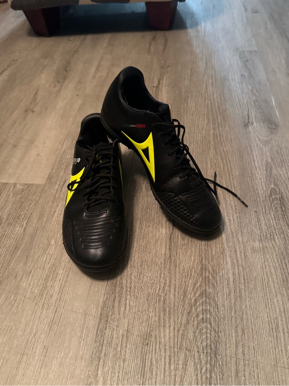 Pirma Black & Yellow Men’s Athletic Soccer Shoes
